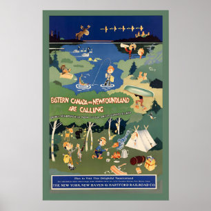 Oost-Canada en Newfoundland Quebec New Poster