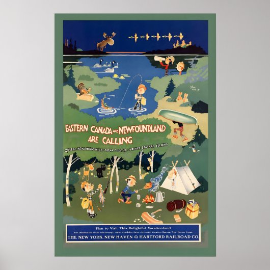Oost-Canada en Newfoundland Quebec New Poster (Voorkant)