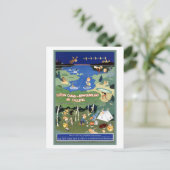  Oost-Canada en Newfoundland Travel Briefkaart (Staand voorkant)