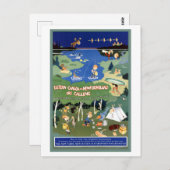  Oost-Canada en Newfoundland Travel Briefkaart (Voorkant / Achterkant)