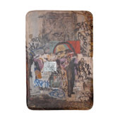 oost - dorpskorffiti badmat (Voorkant Verticaal)