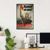 Oost-Duits propaganda-poster Kom bij ons! Tank Poster (Thuiskantoor)