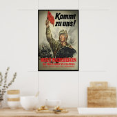 Oost-Duits propaganda-poster Kom bij ons! Tank Poster (Keuken)