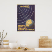 Oost-Duits propagandaposter Onwankelbare gevechten Poster (Keuken)