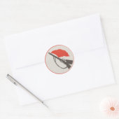 Oost-Duitse Arbeidersmilitie Logo Ronde Sticker (Envelop)