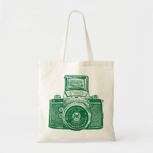 Oost-Duitse camera - Forest Green Tote Bag
