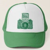 Oost-Duitse camera - groen Trucker Pet (Voorkant)