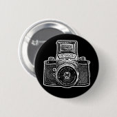 Oost-Duitse camera II - zwart Ronde Button 5,7 Cm (Voorkant /achterkant)