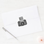 Oost-Duitse camera Ronde Sticker (Envelop)