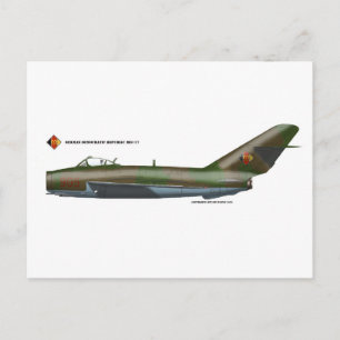 Oost-Duitse MiG17 Fresco Briefkaart