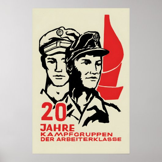 Oost-Duitse Propagandaposter 20 jaar van Poster (Voorkant)