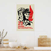 Oost-Duitse Propagandaposter 20 jaar van Poster (Keuken)