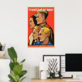 Oost-Duitse Propagandaposter Sovjet Poster (Thuiskantoor)