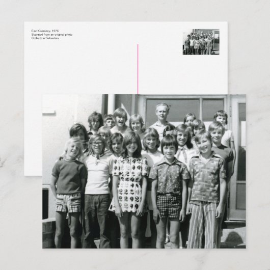Oost-Duitse schoolkinderen 1976 Briefkaart (Voorkant / Achterkant)