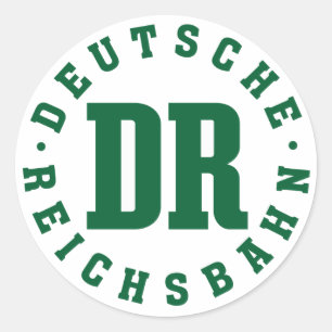 Oost-Duitse spoorweg - Deutsche Reichsbahn Ronde Sticker