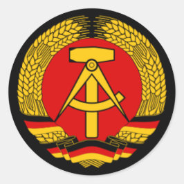 Oost-Duitsland DDR Ronde Sticker