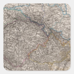 Oost-Duitsland of Bohemia Vierkante Sticker
