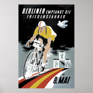 Oost-Duitsland Poster Berlijn verwelkomt de vrede