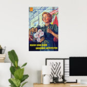 Oost-Duitsland Propagandaposter FDGB glorie en Poster (Thuiskantoor)