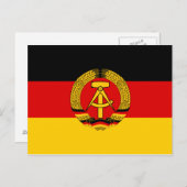 Oost-Duitsland vlag Briefkaart (Voorkant / Achterkant)