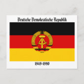 Oost-Duitsland vlag Briefkaart (Voorkant)
