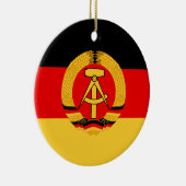 Oost-Duitsland vlag Keramisch Ornament (Rechts)