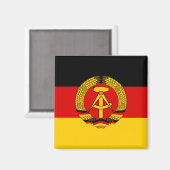 Oost-Duitsland vlag Magneet (Voorkant / Achterkant)
