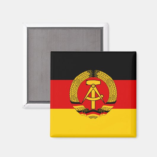 Oost-Duitsland vlag Magneet (Voorkant / Achterkant)