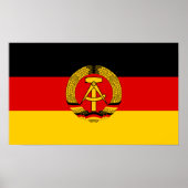Oost-Duitsland vlag Poster (Voorkant)