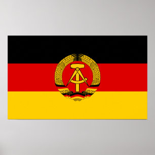 Oost-Duitsland vlag Poster