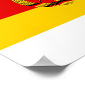 Oost-Duitsland vlag Poster (Hoek)