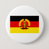 Oost-Duitsland vlag Ronde Button 7,6 Cm (Voorkant)