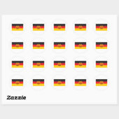 Oost-Duitsland vlag Ronde Sticker (Vel)