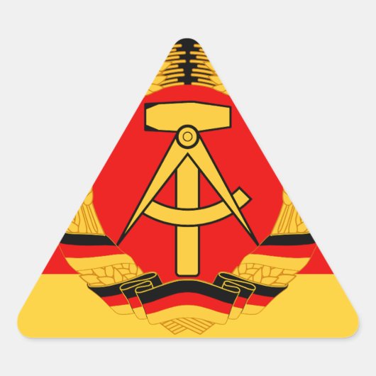 Oost-Duitsland vlag Sticker (Voorkant)