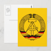 Oost-Duitsland wapenschild / Deutschland State Sea Briefkaart (Voorkant / Achterkant)