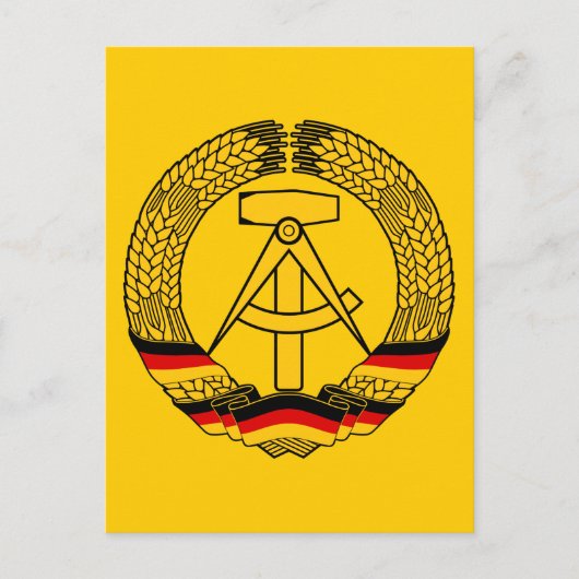 Oost-Duitsland wapenschild / Deutschland State Sea Briefkaart (Voorkant)