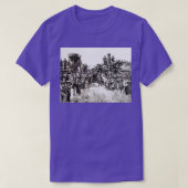 Oost en West Shaking Hands bij het Leven van Laats T-shirt (Design voorkant)