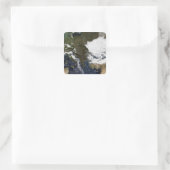 Oost- en Zuid-Europa Vierkante Sticker (Tas)
