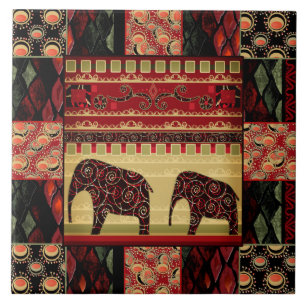 Oost-etnisch nationaal patroon . Patchwork . Tegeltje