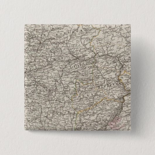 Oost-Europa, Centraal-Rusland Vierkante Button 5,1 Cm (Voorkant)
