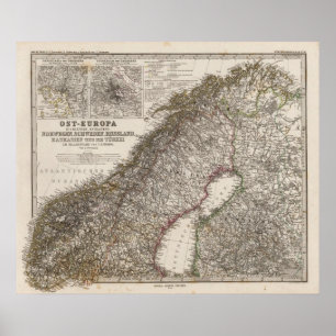 Oost-Europa, Noorwegen Poster