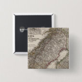 Oost-Europa, Noorwegen Vierkante Button 5,1 Cm (Voorkant /achterkant)