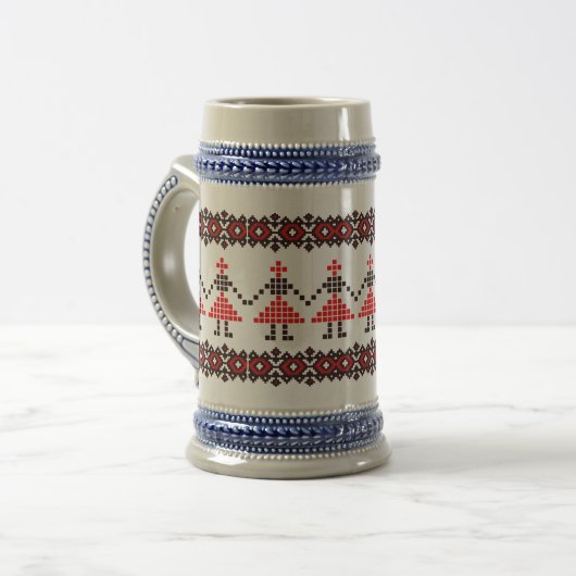 Oost-Europa patroon, traditionele folklore, folklo Bierpul (Voorkant links)