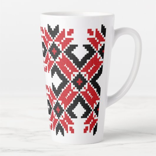 Oost-Europa patroon, traditionele folklore, folklo Latte Mok (Rechts)