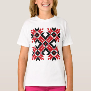 Oost-Europa patroon, traditionele folklore, folklo T-shirt