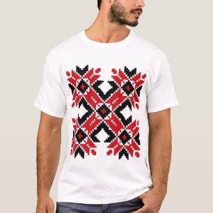 Oost-Europa patroon, traditionele folklore, folklo T-shirt