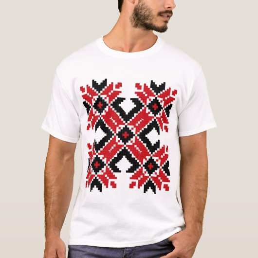 Oost-Europa patroon, traditionele folklore, folklo T-shirt (Voorkant)