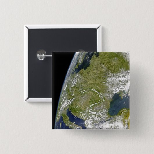 Oost-Europa Vierkante Button 5,1 Cm (Voorkant /achterkant)