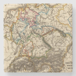 Oost-Europese kaart Stenen Onderzetter