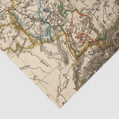 Oost-Europese kaart Tissuepapier (Detail)